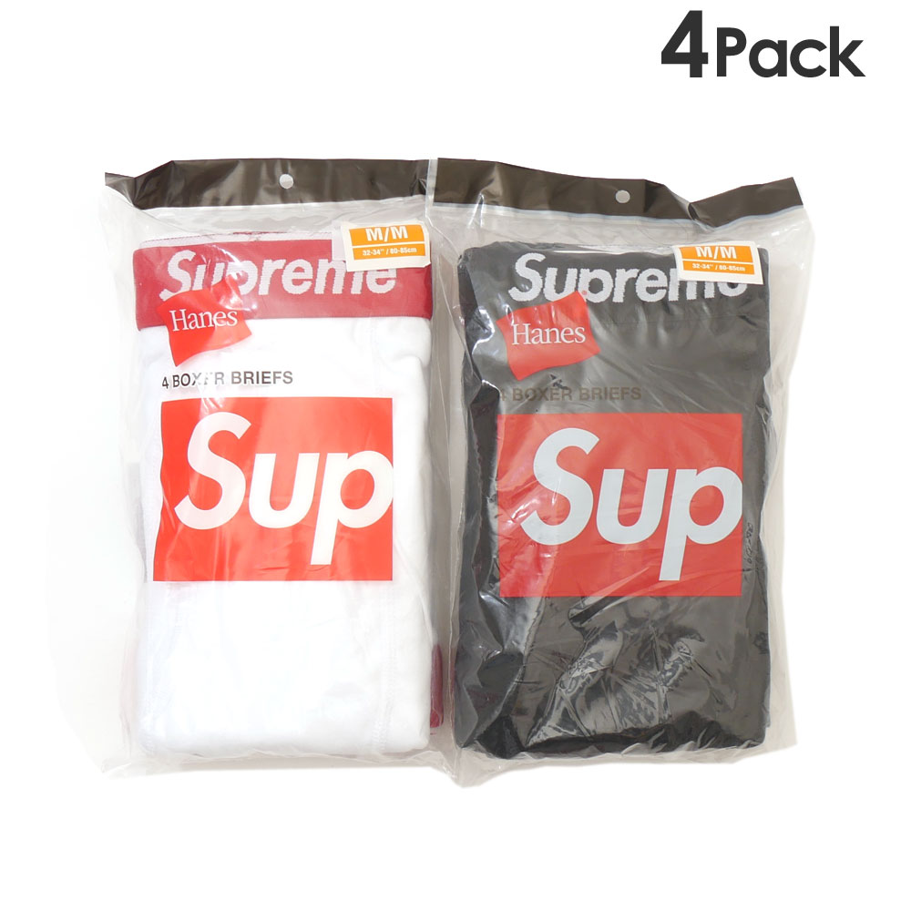 楽天FRESH STORE100％本物保証 新品 シュプリーム SUPREME x ヘインズ Hanes Boxer Briefs （4 Pack） ボクサーブリーフ ボクサーパンツ 4枚セット メンズ 新作 ストリート スケート スケーター