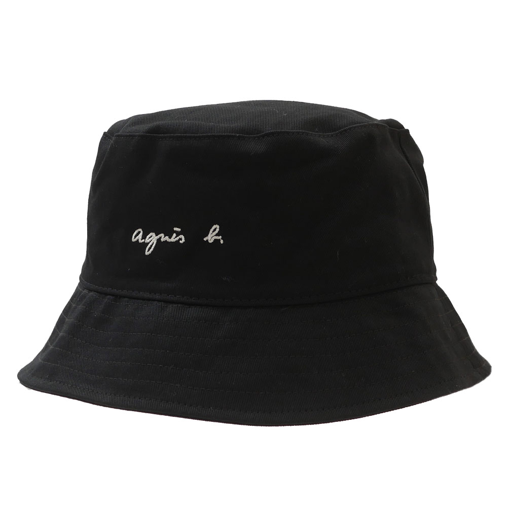 100％本物保証 新品 アニエスベー agnes b. ロゴ バケット ハット 新作 489C-GT47 ヘッドウェア