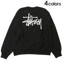 100％本物保証 新品 ステューシー STUSSY BASIC STUSSY CREW クルースウェット メンズ 新作 SWT/HOODY