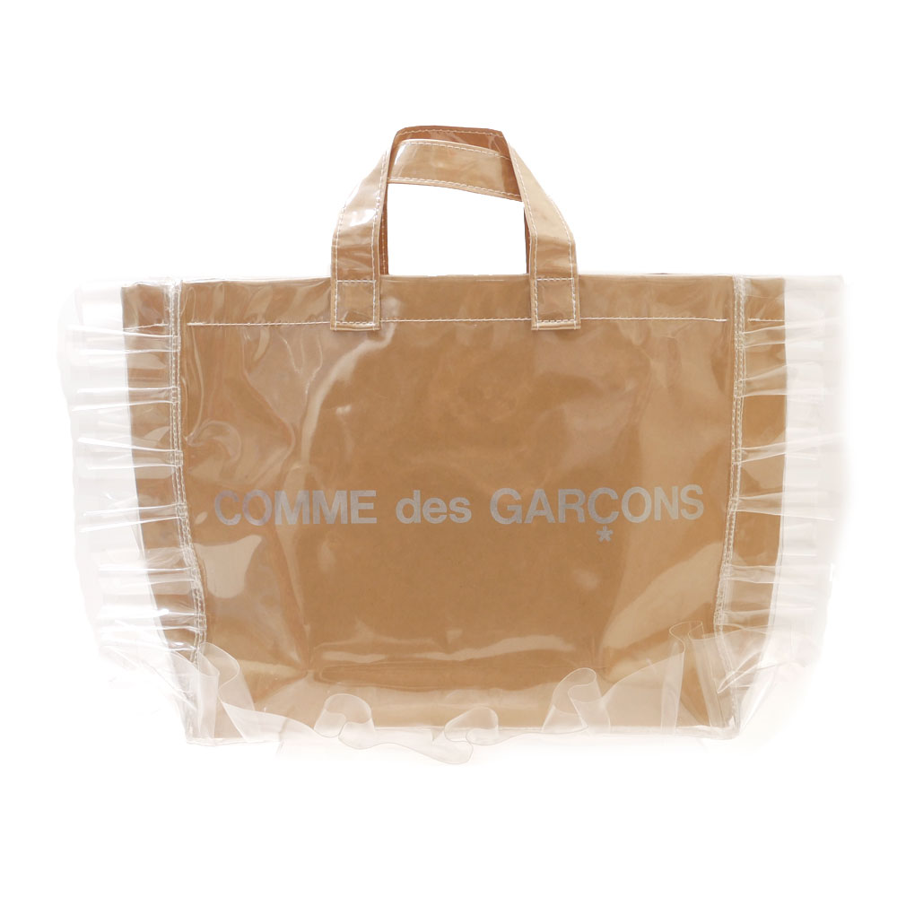 100％本物保証 新品 コムデギャルソン COMME des GARCONS GIRL 店舗限定 RUFFLED PVC TOTE BAG レディース 新作 プレゼント ギフト お祝い 贈り物 グッズ