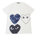 100{ۏ Vi vC RfM\ PLAY COMME des GARCONS R MENS CAMO THREE HEART TEE TVc Y T046 by n[g S N[lbN Jbg\[ { M\ 荢 TVc