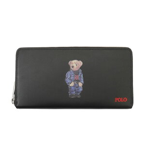 100ʪݾ  ݥ ե POLO RALPH LAUREN Polo Bear Print Round Zip Long Wallet ٥ å Ĺ å  ǥ å