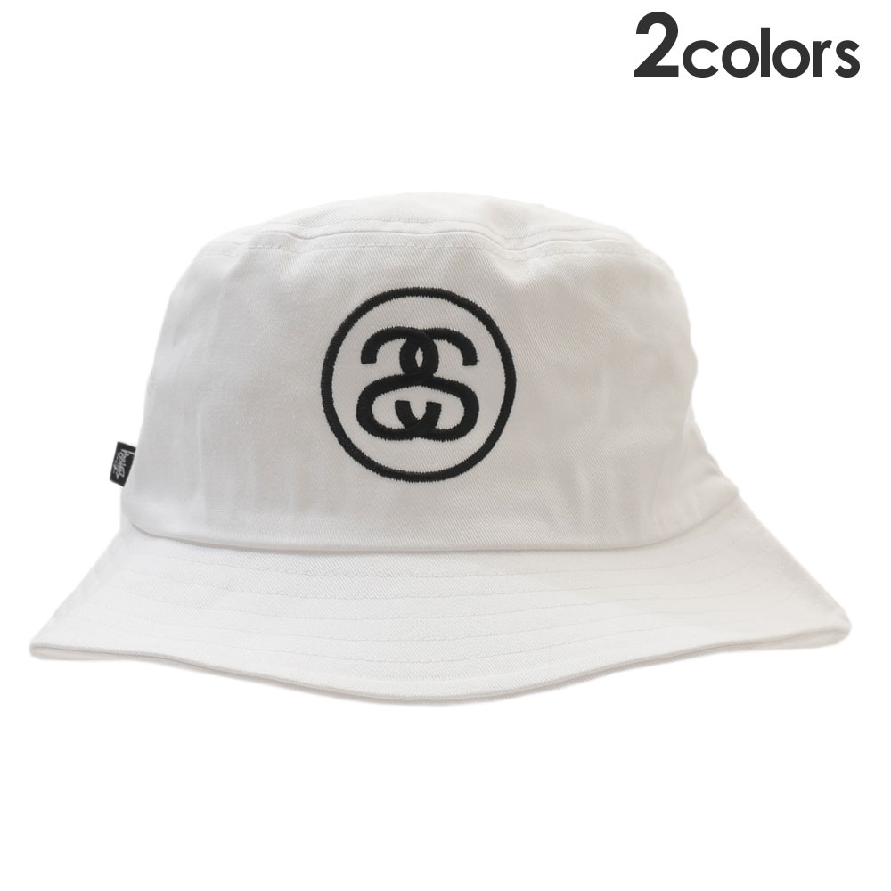 100％本物保証 【海外限定・日本未発売】 新品 ステューシー STUSSY SS LINK BUCKET HAT SSリンク バケット ハット バケハ スケート ストリート ヘッドウェア