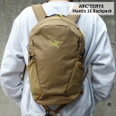 アークテリクス リュック メンズ 100％本物保証 新品 アークテリクス ARC'TERYX Mantis 16 Backpack マンティス16 バックパック 新作 X000006136 アウトドア キャンプ クライミング 登山 通勤 ビジネス グッズ