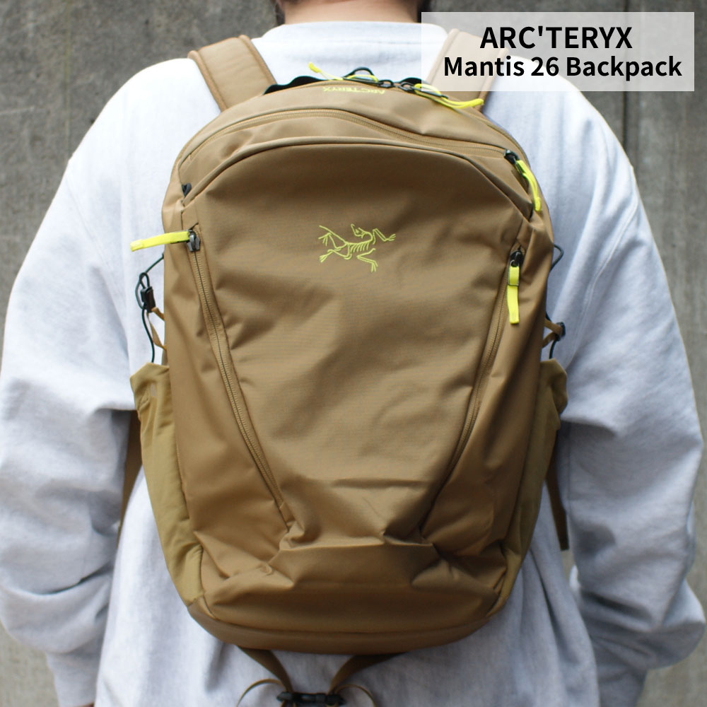 アークテリクス ビジネスリュック メンズ 100％本物保証 新品 アークテリクス ARC'TERYX Mantis 26 Backpack マンティス26 バックパック 新作 X000006044 アウトドア キャンプ クライミング 登山 通勤 ビジネス グッズ