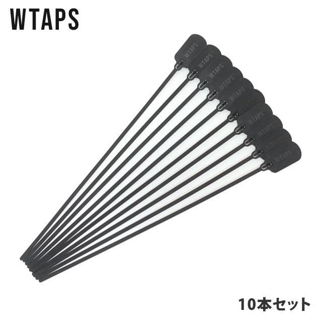 100％本物保証 新品 ダブルタップス WTAPS 24SS DOG TAG TIE WRAP NYLON SIGN ドッグ タグ タイラップ 10本セット メンズ 2024SS 新作 241OTDT-AC01 HOODS ミリタリー 西山徹 TET 40% FPAR グッズ