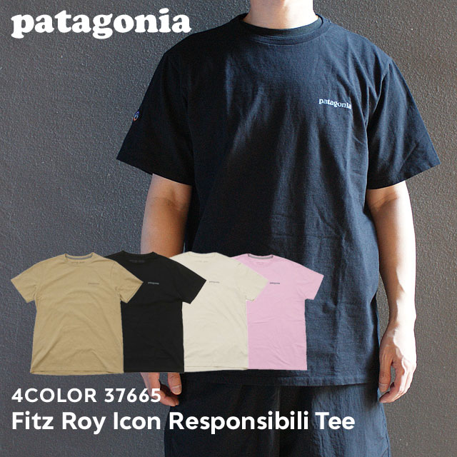 楽天FRESH STORE100％本物保証 [24SS新作追加] 新品 パタゴニア Patagonia Fitz Roy Icon Responsibili Tee フィッツロイ・アイコン レスポンシビリティー Tシャツ 37665 メンズ レディース アウトドア キャンプ 山 海 新作 半袖Tシャツ