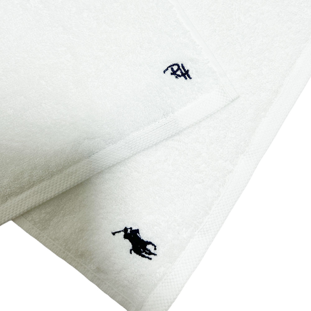 100％本物保証 【Ron Herman 日本上陸15周年記念】 新品 ロンハーマン Ron Herman x ポロ・ラルフローレン POLO RALPH LAUREN Polo Player Hand Towel フェイスタオル メンズ レディース 新作 ビーチスタイル サーフ アメカジ カフェ プレゼント グッズ