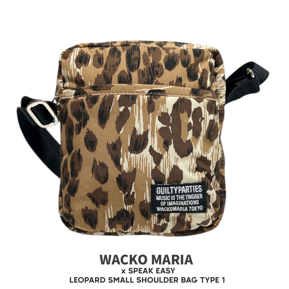 楽天FRESH STORE100％本物保証 新品 ワコマリア WACKO MARIA 25FW SPEAK EASY LEOPARD SMALL SHOULDER BAG （TYPE-1） レオパード ショルダー バッグ サコッシュ メンズ レディース 2025FW 2025AW 25AW 2025SS 新作 スピークイージー コラボレーション グッズ