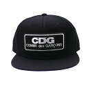 100{ۏ CDG V[fB[W[ CDG LOGO SNAPBACK CAP Lbv BLACK 265001081011 Vi COMME des GARCONS RfM\