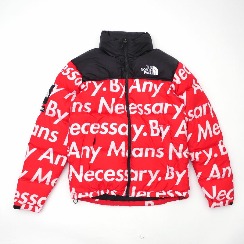 期間限定 店長気まぐれセール シュプリーム Supreme x THE NORTH FACE ザ ノースフェイス Nuptse Jacket ヌプシ ダウン ジャケット RED レッド メンズ Sサイズ 【中古】 126000355 (OUTER)