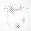 100％本物保証 シュプリーム Supreme x コムデギャルソン シャツ COMME des GARCONS SHIRT Box Logo Tee ボックスロゴ Tシャツ WHITE ホワイト メンズ Lサイズ 104002226 【中古】 (半袖Tシャツ)