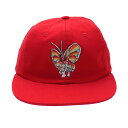 100％本物保証 シュプリーム Supreme 16SS Gonz Butterfly 6-Panel Cap キャップ RED レッド メンズ レディース FREEサイズ 2016SS 334000413 【中古】 (ヘッドウェア)