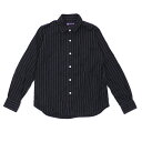 100{ۏ r[X{[C BEAMS BOY L/S STRIPE SHIRT XgCv Vc NAVY lCr[ fB[X FREETCY yÁz 116003032 (TOPS)