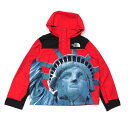 100％本物保証 新古品/未使用 シュプリーム Supreme x THE NORTH FACE ザ ノースフェイス 19FW Statue of Liberty Mountain Jacket マウンテン ジャケット RED レッド メンズ Mサイズ 2019FW 130003334 (OUTER)