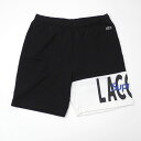 100％本物保証 シュプリーム SUPREME x ラコステ LACOSTE 19FW Logo Panel Sweatshort スウェットショーツ BLACK ブラック メンズ Sサイズ 【中古】 2019FW 144001685 (パンツ)