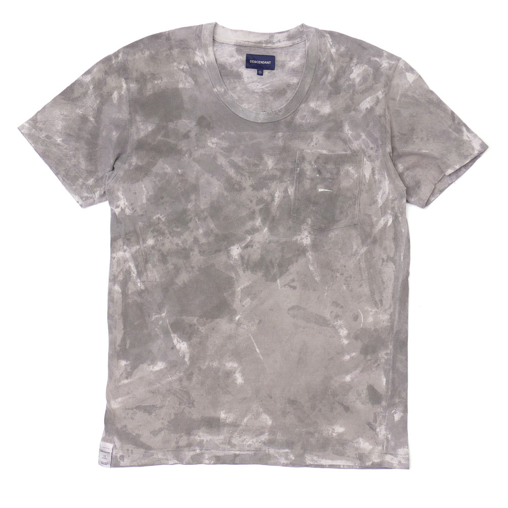 100％本物保証 ディセンダント DESCENDANT TIE DYE POCKET S/S TEE タイダイ Tシャツ GRAY グレー メンズ サイズ1  104003353 (半袖Tシャツ)