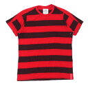 100％本物保証 ウィズリミテッド WHIZ LIMITED BORDER TEE RED レッド メンズ Mサイズ 【中古】 104003393 (半袖Tシャツ)