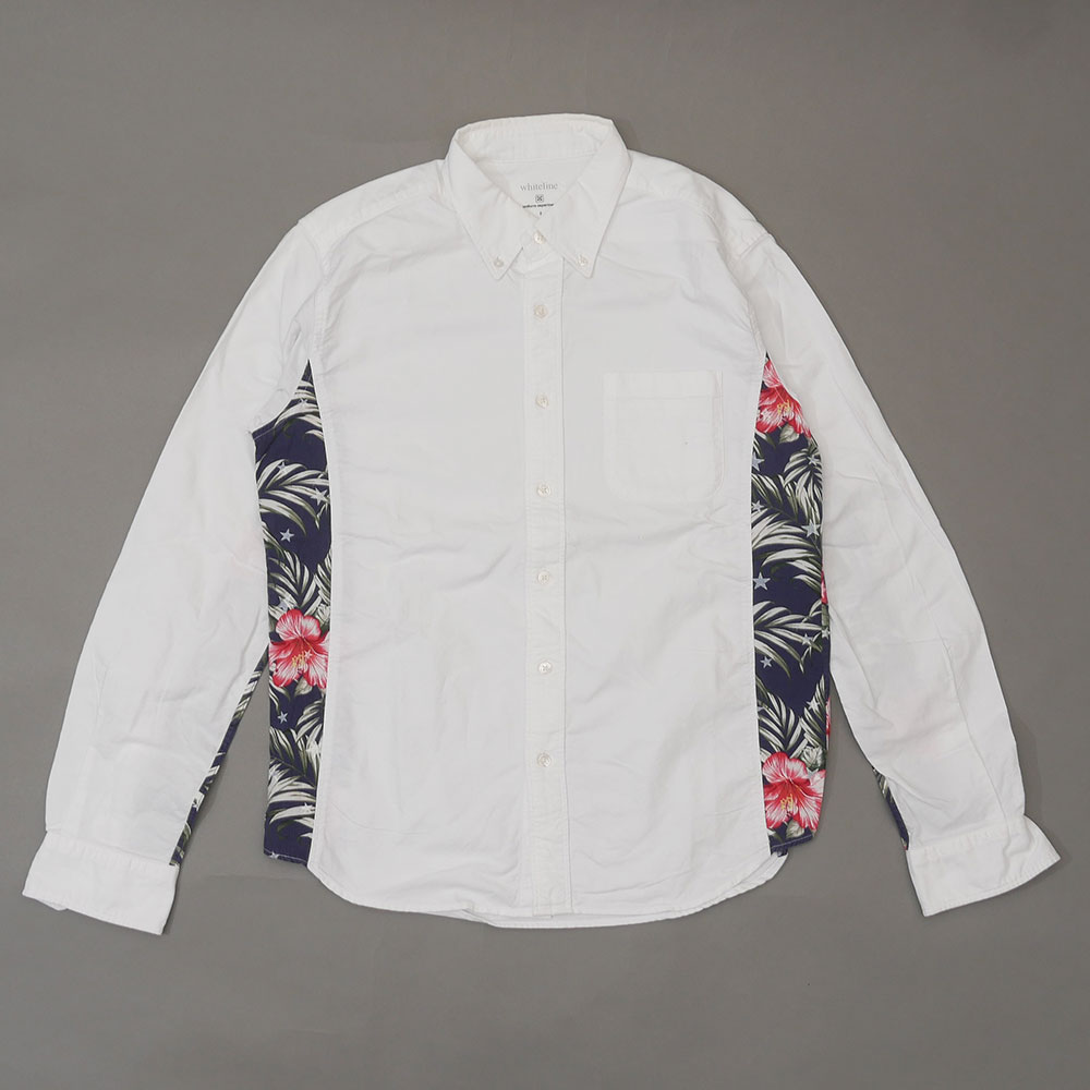 100{ۏ jtH[GNXyg uniform experiment SIDE FLOWER PANEL B.D SHIRT {^_E Vc WHITE zCg Y TCY2 yÁz 116003095 (TOPS)