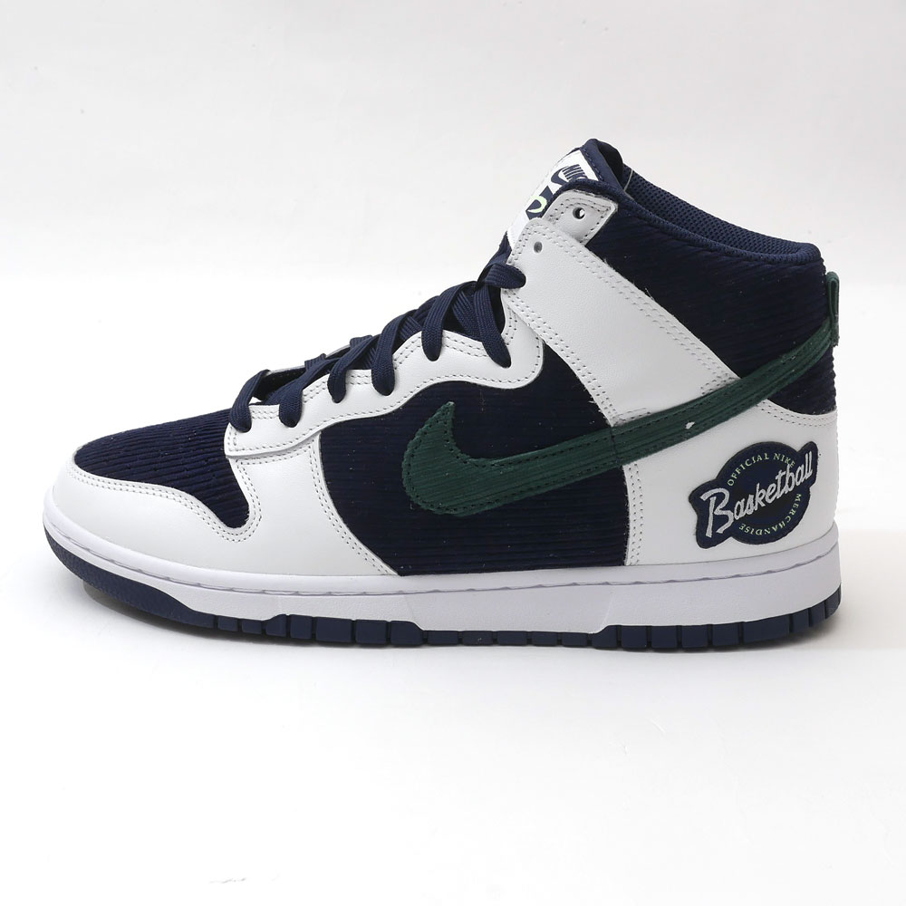 100％本物保証 新古品/未使用 ナイキ NIKE DUNK HI PREMIUM EMB ダンクハイ DH0953-400 COLLEGE NAVY/NOBLE GREEN 27.5cm 191016115 (フットウェア)