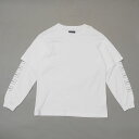 100{ۏ fBZ_g DESCENDANT MILITIA LAYERD LS TEE TVc WHITE zCg Y TCY2 yÁz (TOPS)