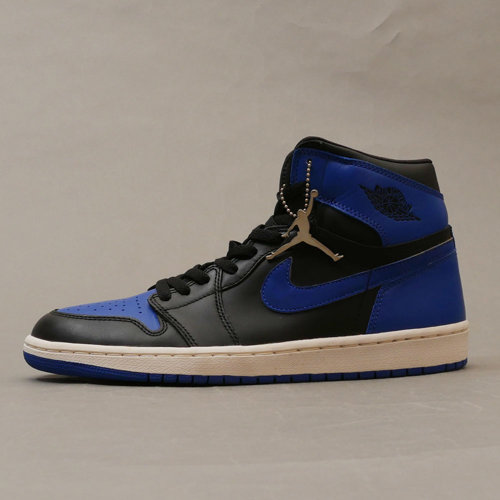 楽天FRESH STORE100％本物保証 ナイキ NIKE AIR JORDAN 1 RETRO エアジョーダン1 BLACK/ROYAL BLUE 136066-041 メンズ 27.5cm 【中古】 （フットウェア）