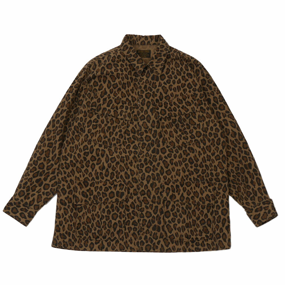 100{ۏ Vi R}A WACKO MARIA LEOPARD FATIGUE JACKET Ip[h WPbg BEIGE x[W Y MTCY (OUTER)