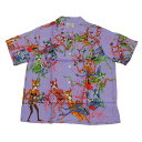 100％本物保証 新品 ワコマリア WACKO MARIA ネックフェイス NECK FACE HAWAIIAN SHIRT ハワイアンシャツ L.PURPLE メンズ Lサイズ (TOPS) FS01