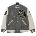 100％本物保証 ウィズリミテッド WHIZ LIMITED x バウンティハンター BOUNTY HUNTER COLLABORATION STA JACKET スタジャン GRAY グレー メンズ Lサイズ 【中古】 (OUTER) FS01