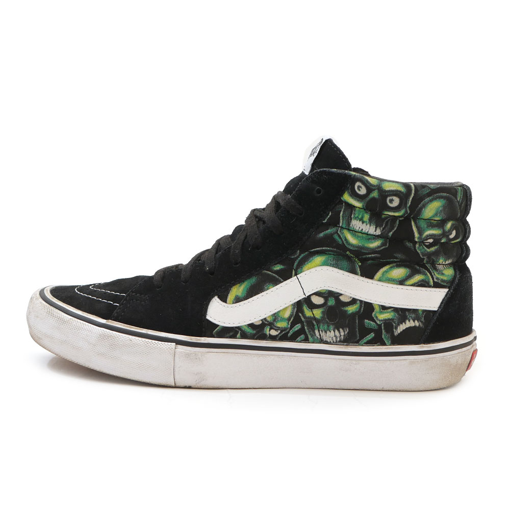 100％本物保証 シュプリーム SUPREME x バンズ VANS Skull Pile Sk8-Hi Pro スケートハイ プロ メンズ 【中古】シューズ スニーカー (フットウェア) FS01