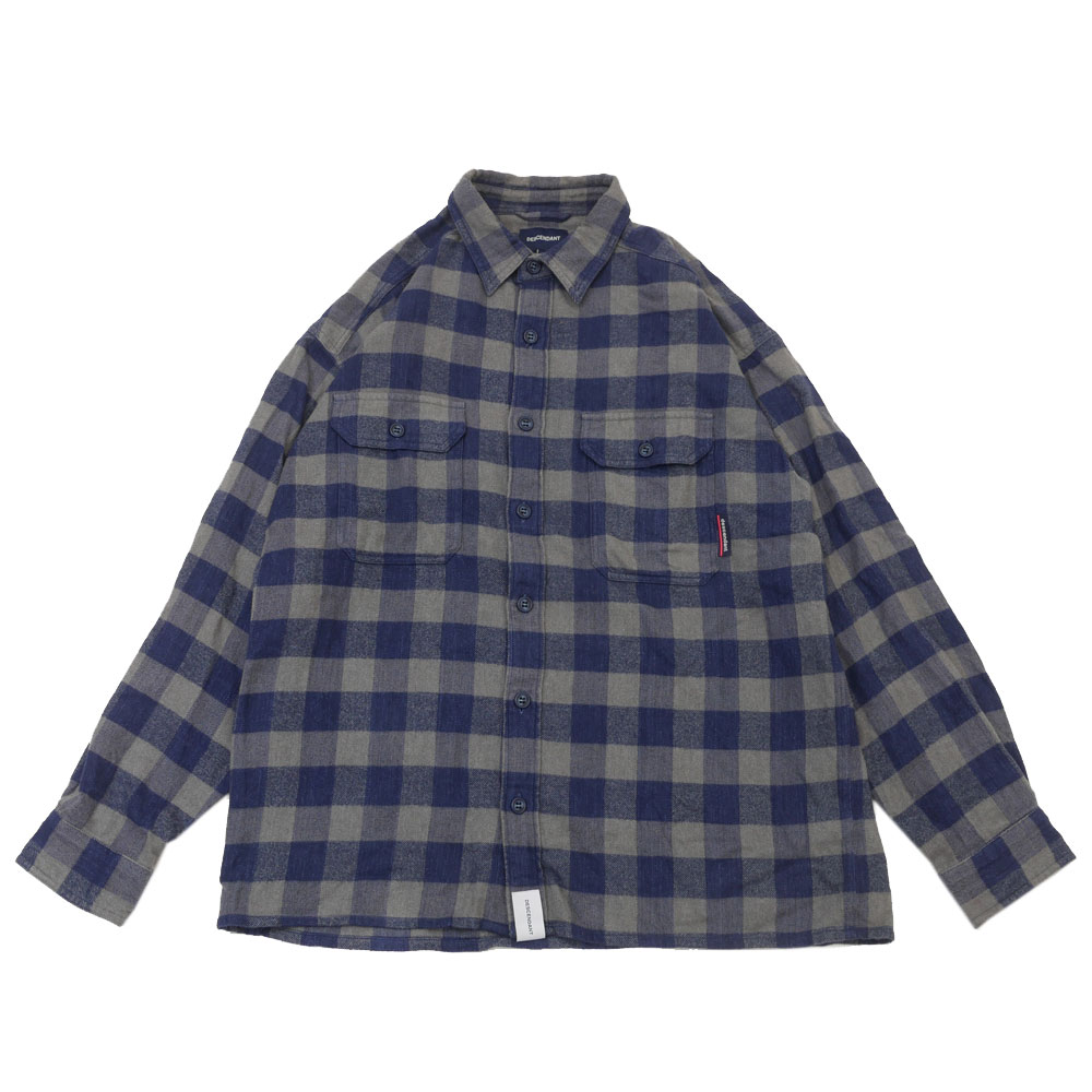 100{ۏ fBZ_g DESCENDANT VANING CHECK L/S SHIRT ubN`FbN Vc Y yÁz (TOPS)