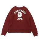 100{ۏ A xCVO GCv A BATHING APE CREWNECK SWEAT 4 N[lbN XEFbg Y yÁzo[Vu (SWT/HOODY)