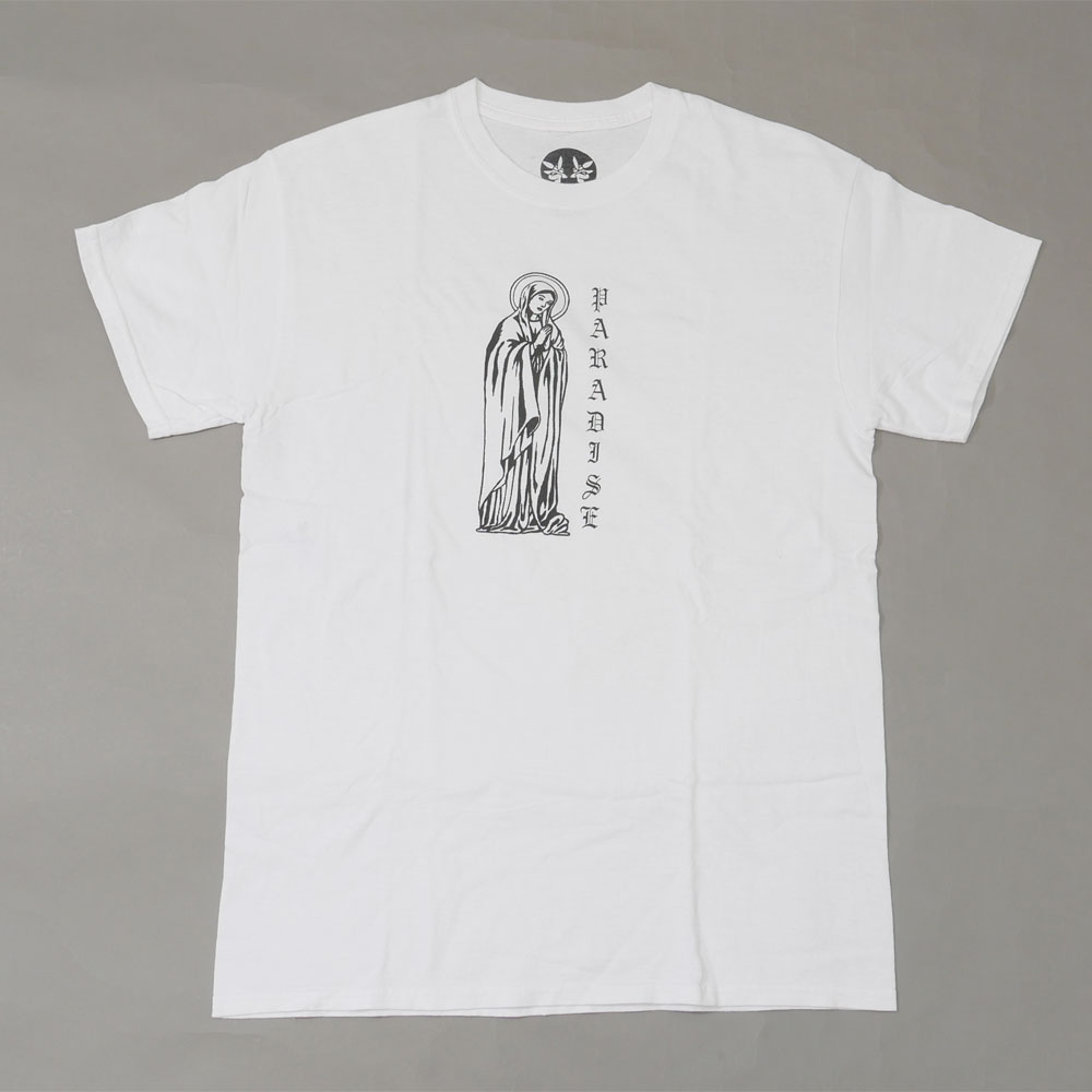 100％本物保証 パラダイス PARADIS3 Virgin Mary Tee Tシャツ WHITE メンズ Mサイズ【中古】Paradise (半袖Tシャツ)