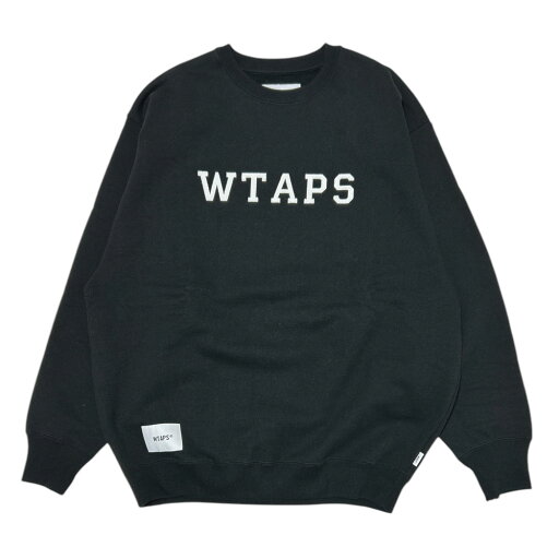 100%本物保証 新品 ダブルタップス WTAPS 24SS ACADEMY SWEATER COTTON COLLEGE スウェット 241ATDT-CSM03 BLACK メンズ サイズ2 Mサイズ 2024SS (SWT/HOODY) 100%本物保証 新品 ダブルタップス WTAPS 24SS ACADEMY SWEATER COTTON COLLEGE スウェット 241ATDT-CSM03 BLACK メンズ サイズ2 Mサイズ 2024SS (SWT/HOODY)