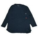 100%本物保証 ウィズリミテッド WHIZ LIMITED CORDURA コーデュラ POCKET THERMAL TEE ポケット サーマル 七分Tシャツ NAVY メンズ Mサイズ 【中古】 (TOPS)(4)
