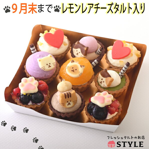 【9月末まで期間限定フレーバー】ねこみにタルト 7種9個セット 即日配送 誕生日対応 送料無料 いも ねこ ネコ 猫 敬老の日 かわいい 詰め合わせ スイーツ アソート 一口サイズ 美味しい プチケーキ パーティ ケーキセット ギフト 洋菓子 のし対応 岡山 猫好き 喜ばれる