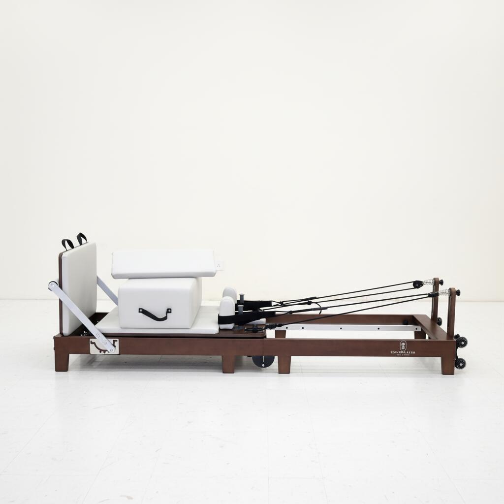Rakuten - TOKYOPILATES プレミアム 折りたたみ式 ピラティスリフォーマー ウッドフレーム ピラティスマシン ピラティス器具 リフォーマーセット