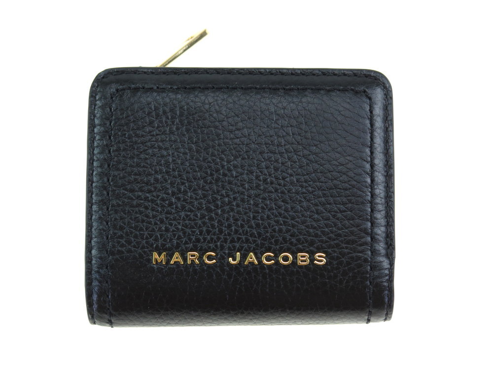 マーク ジェイコブス 二つ折り財布 レディース MARC JACOBS マークジェイコブス 二つ折り財布 ブラック レディース 020