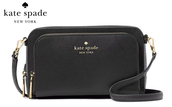 ケイト・スペード ニューヨーク ボディバッグ レディース 新品 ケイトスペード KATE SPADE KG036 サフィアーノレザー ショルダーバッグ ダブルジップアラウンド クロス ボディ バッグ 112