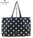 ケイトスペード katespade 大型 大容量 ナイロントートバッグ 水玉 ドット 115