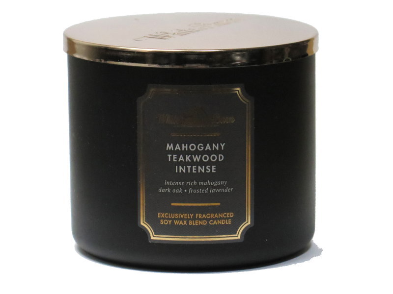 Bath&BodyWorks バスアンドボディワークス バス&ボディワークス シグネチャー3-wickキャンドル（14.5oz）：Mahogany Teakwood Intense　（マホガニーティークウッドインテンス）252(3.0)