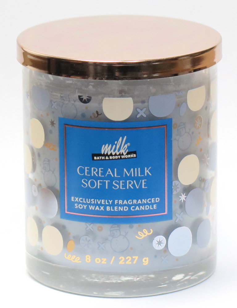 Rakuten - Bath&BodyWorks バスアンドボディワークス バス&ボディワークス シグネチャー1-wickキャンドル（8oz）：Cereal Milk Soft Serve　（シリアルミルクソフトサーブ）269