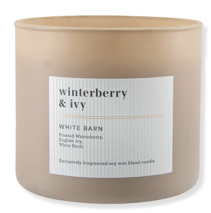 Rakuten - Bath&BodyWorks バスアンドボディワークス バス&ボディワークス シグネチャー3-wickキャンドル（14.5oz）：winterberry & ivy　（ウィンターベリー アンド アイビー）321