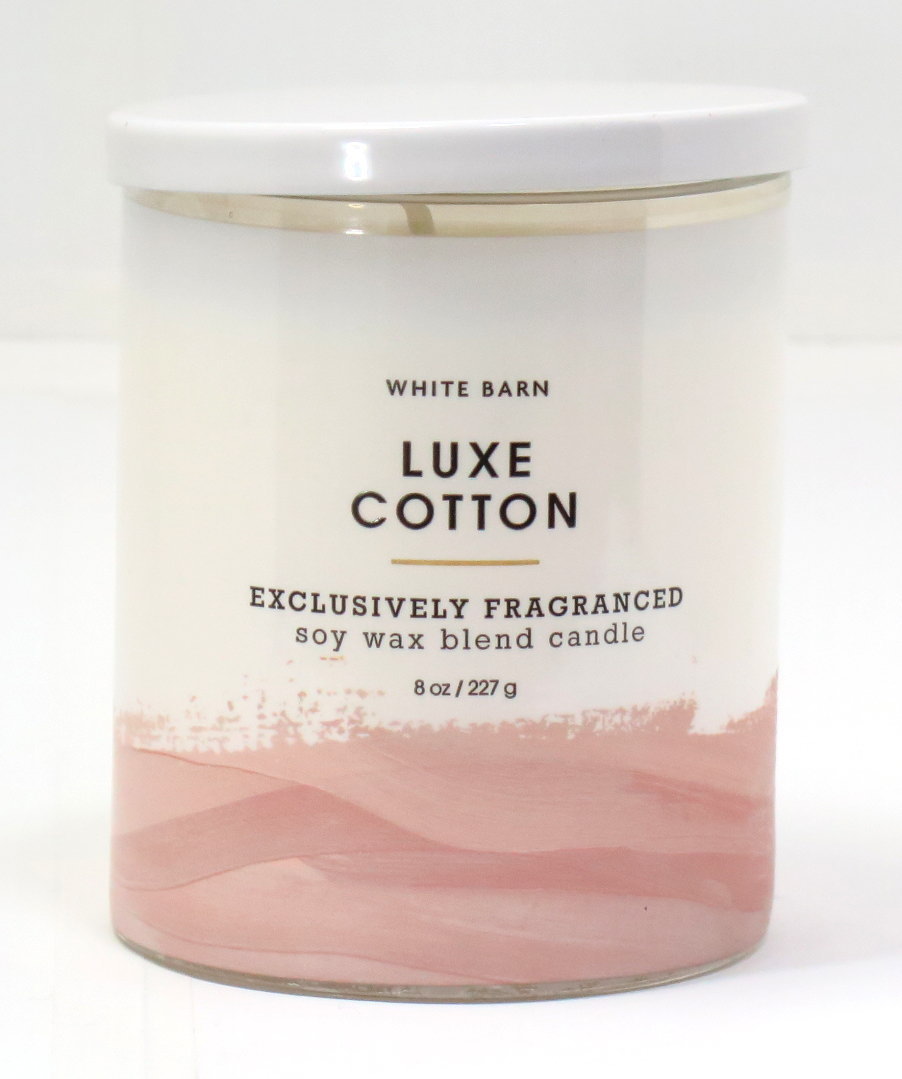Rakuten - Bath&BodyWorks バスアンドボディワークス バス&ボディワークス シグネチャー1-wickキャンドル（8oz）：Luxe Cotton（リュクスコットン）337