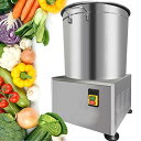 野菜脱水機 野菜果物絞り器 野菜水切り器 電気野菜脱水機、業務用大型食品脱水機、60S急速脱水、容量1-10kg、ドラム速度:1400(r/min)、静音動作、...