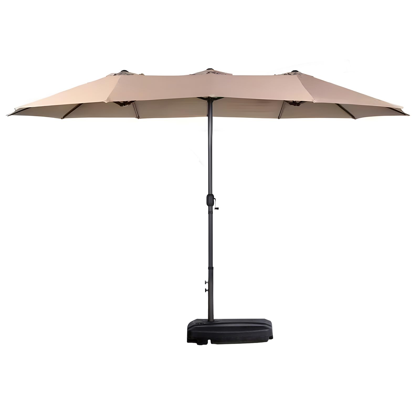 大型パラソル ガーデンパラソル 幅460cm×奥行260cm UVカット＆撥水加工 クランク式開閉・水タンクベース付き モダン＆おしゃれな屋外用パラソル 庭・公園・カフェ・BBQ・ビーチ・キャンプに最適