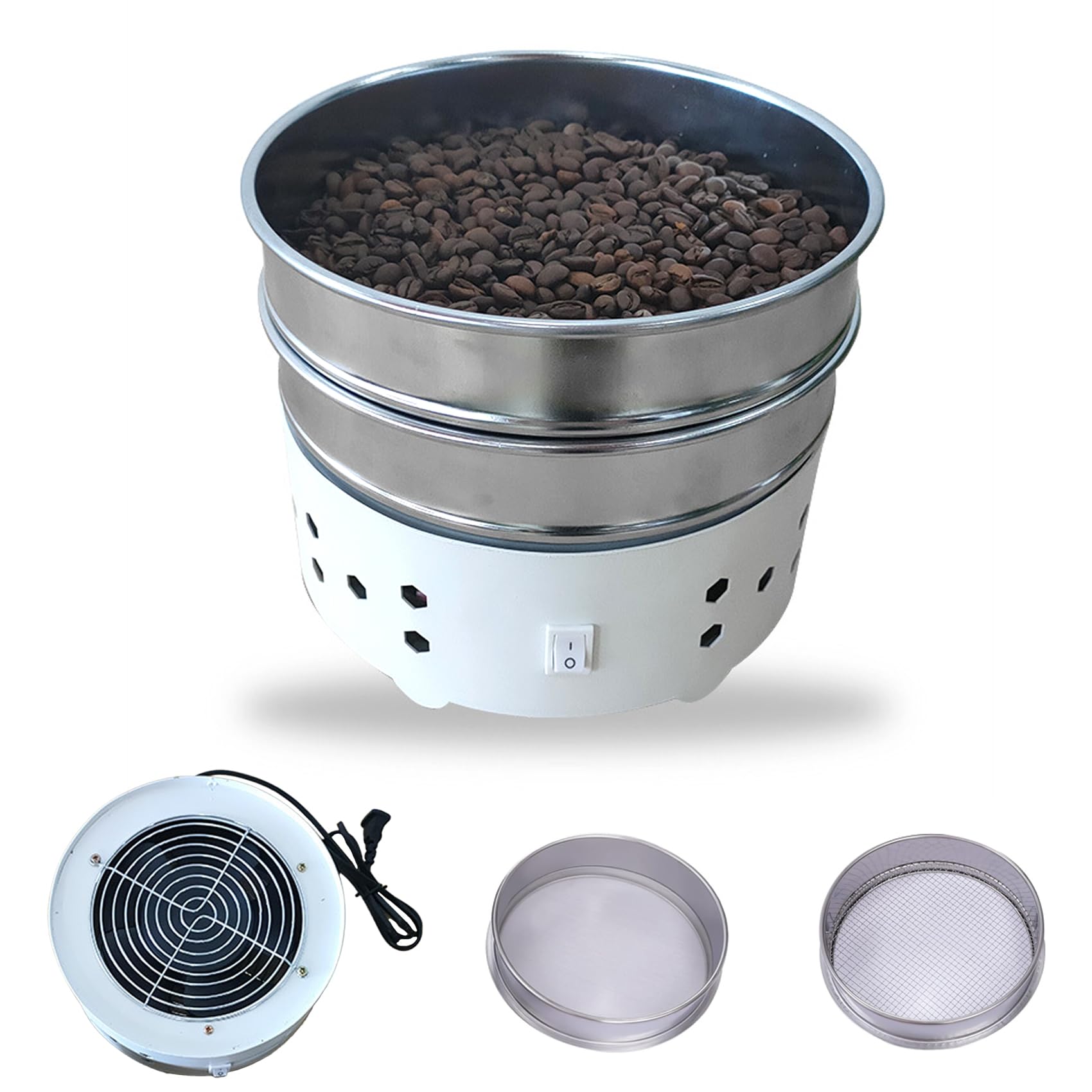 コーヒークーラー 焙煎機 二重層 コーヒー コーヒー焙煎冷却機 コーヒー豆クーラー 業務用 家庭用110V ..