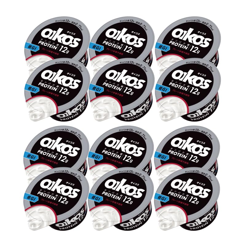 [12個] 無糖 ダノン オイコス ヨーグルト 12個 プレーン砂糖不使用