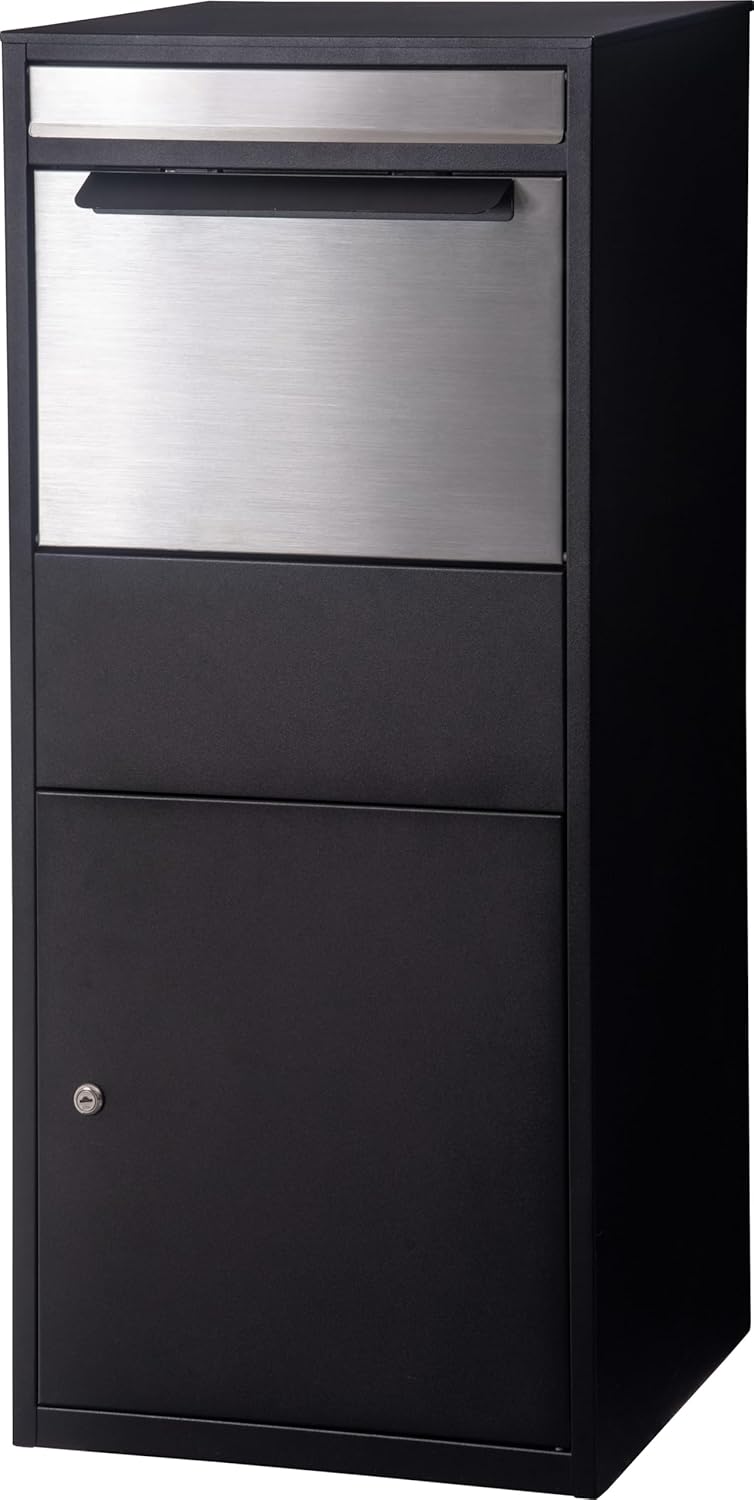 乐天商城 - 東谷 PST-216SVデリバリーボックス玄関に設置する時代のニーズに合わせた デリバリーボックス ブラック W46.5×D37.5×H102.5