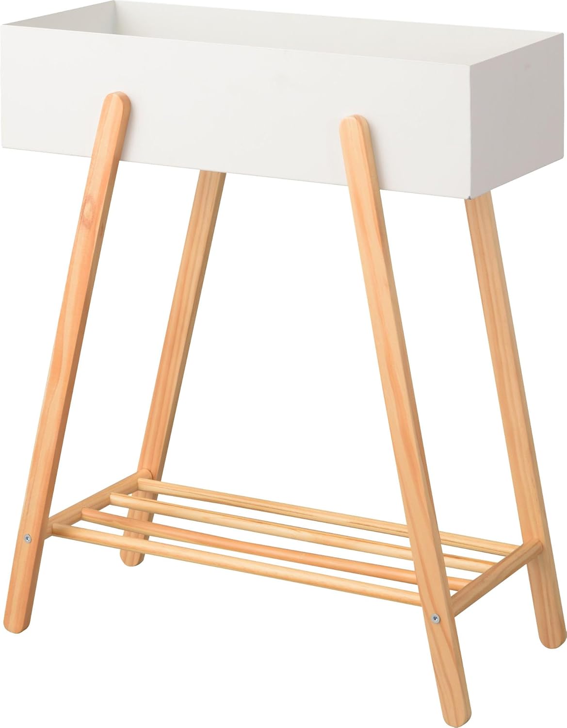 樂天商城 - AZUMAYA プランタースタンド ホワイト PW-51WH 幅60.5×奥行28×高さ72.5cm